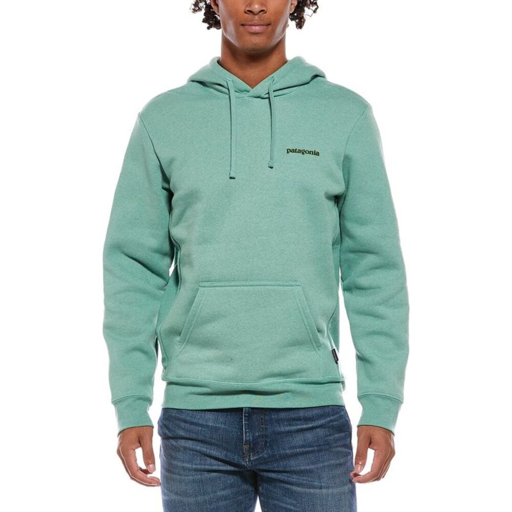 Patagonia® Mens Patagonia Fitz Roy Icon Uprisal Hoodie, Green